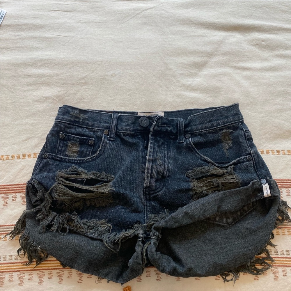 FP black Jean shorts